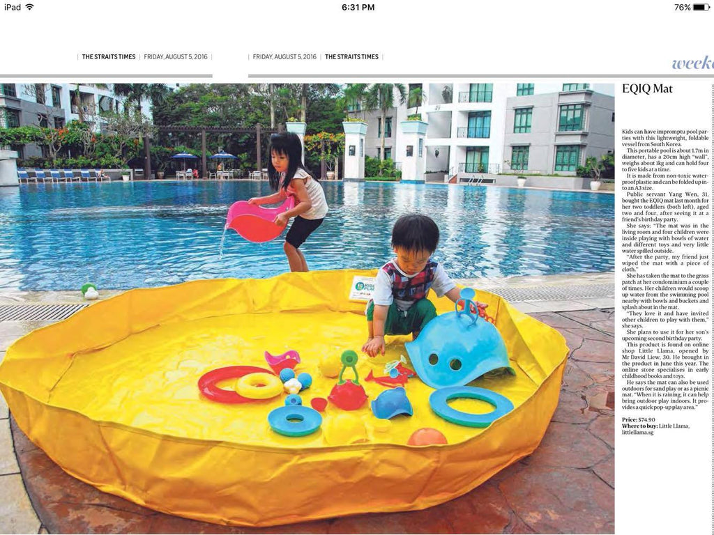 Little Llama featured on The Straits Times!