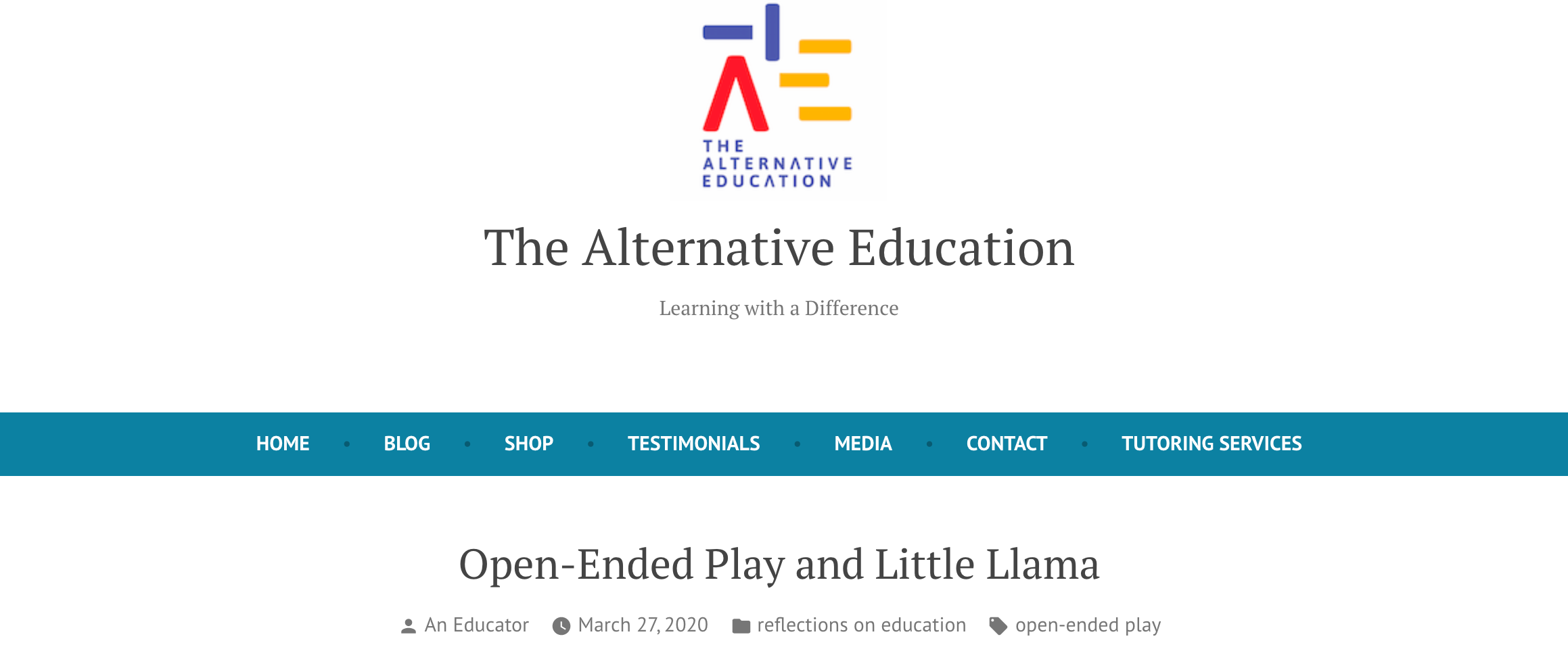 A Senior Educational Therapist shares about Open-ended Play with toys from Little Llama!